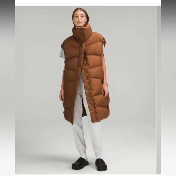 NWT Lululemon Long Oversized Down Jacket / Roasted Brown ——M/L